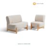 Sofa Minion Eksentrik Retro | Sofa Kayu Jati Minimalis