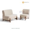 Sofa Minion Eksentrik Retro | Sofa Kayu Jati Minimalis