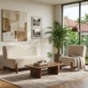 Sofa Minion Eksentrik Retro | Sofa Kayu Jati Minimalis