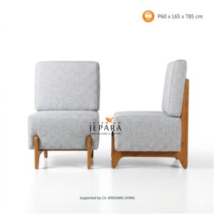 Kursi Lounge Minimalis Jepara – Modern Chair Kayu Jati