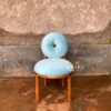 Oval Donut Chair – Kursi Unik Modern dengan Sentuhan Kayu Jati Asli