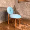 Oval Donut Chair – Kursi Unik Modern dengan Sentuhan Kayu Jati Asli