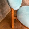 Oval Donut Chair – Kursi Unik Modern dengan Sentuhan Kayu Jati Asli