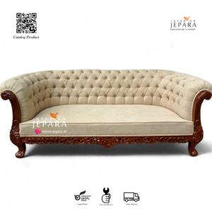 Sofa Chester Brittanian Luxury Kayu Jati – Sofa Mewah Klasik