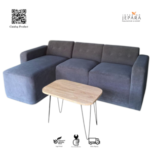 Sofa L Minimalis Modern | Sofa Sudut Jepara