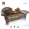 Sofa Chaise Lounge Klasik Ukiran Kayu Jati