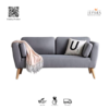 Sofa Minimalis Modern 2 Dudukan Kayu Jati Jepara