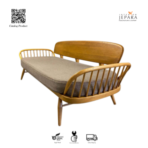 Sofa Kayu Jati Bulat Elegan Jepara