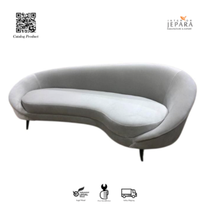 Sofa Curved Modern Elegan | Sofa Unik Ruang Tamu Jepara
