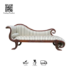 Sofa Chaise Lounge Klasik Ukiran Jepara | Sofa Mewah Vintage