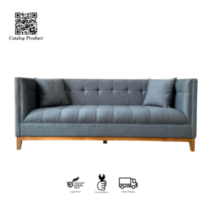 Sofa Tamu, Sofa Guise 3 Seater Rangka Kayu Jati