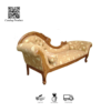 Sofa Chaise Lounge Klasik Ukiran Kayu Jati Jepara