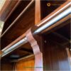 Lemari Perpustakaan Kayu Jati dengan Tangga