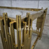 Coffee Table, Meja Tamu Stainless Steel Gold