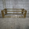 Coffee Table, Meja Tamu Stainless Steel Gold