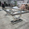 Rings Coffee Table, Meja Tamu Stainless Steel