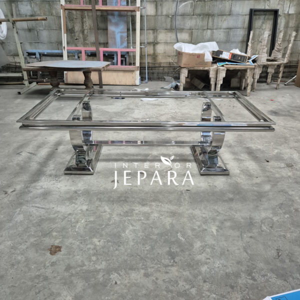 Rings Coffee Table, Meja Tamu Stainless Steel