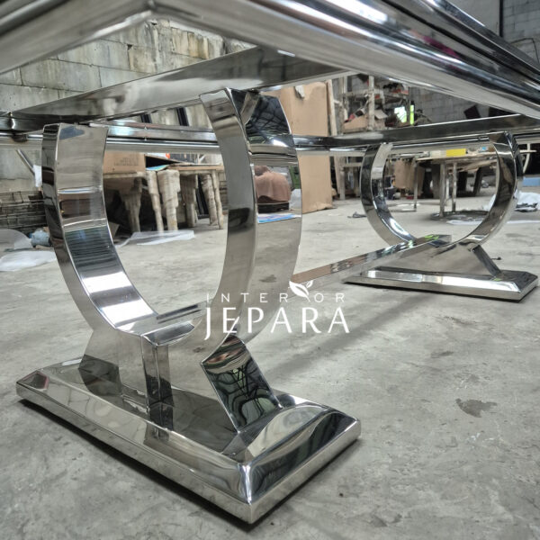 Rings Coffee Table, Meja Tamu Stainless Steel