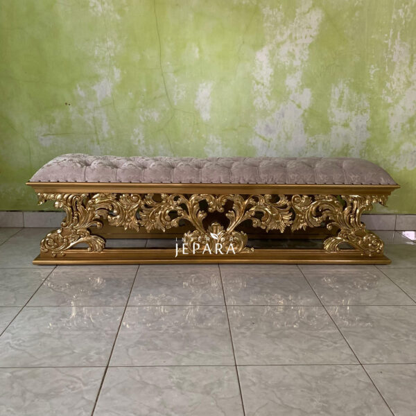 Sofa Lounge Klasik Full Ukiran Kayu Mahoni