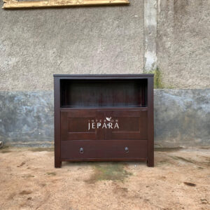 Rak Buku Model Minimalis Bahan Kayu jati Interior Jepara