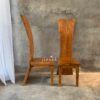 Kursi Makan Jati Tinggi Modern Minimalis – High Back Teak Dining Chair