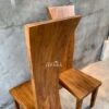 Kursi Makan Jati Tinggi Modern Minimalis – High Back Teak Dining Chair
