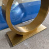 Meja Konsul Model Ring Stainless Steel Interior Jepara