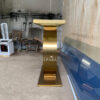 Meja Konsul Model Ring Stainless Steel Interior Jepara