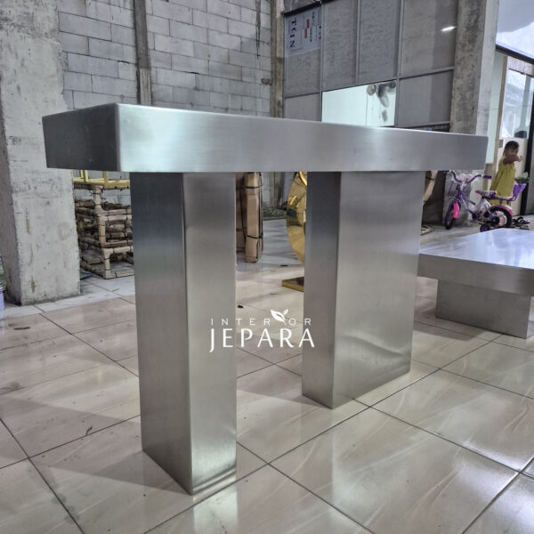 Luxury Console Table Hairline Stainless Steel
