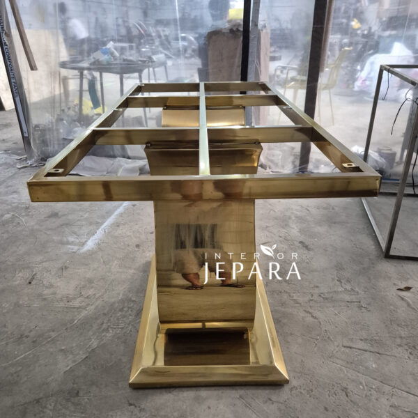 Golden Luxe Console Table Stainless Steel
