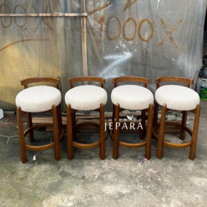 Bar Stool Scandinavian Kayu Jati
