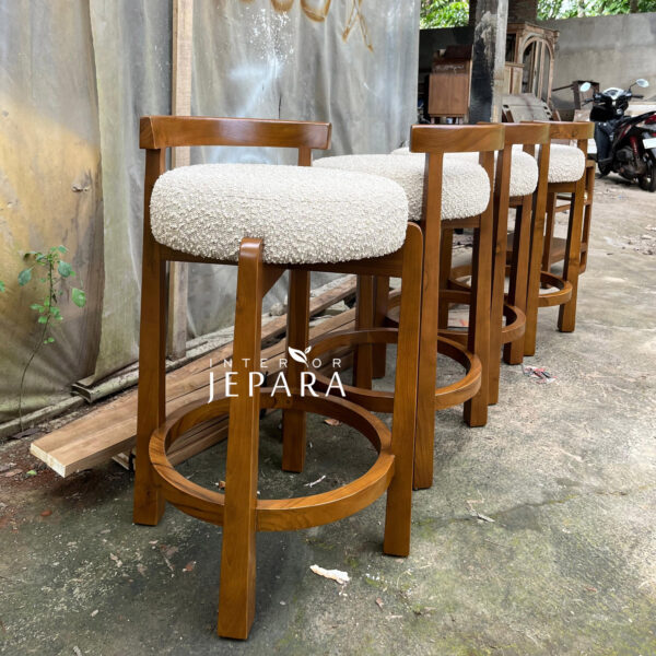 Bar Stool Scandinavian Kayu Jati