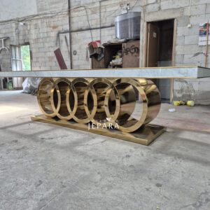Audi style Classy Dining Table Stainless Steel - Meja Makan