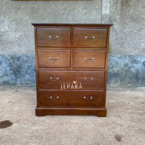 Nakas Minimalis 6 Storage Kayu Jati