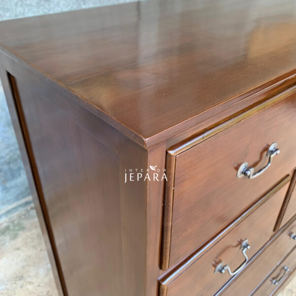 Nakas Minimalis 6 Storage Kayu Jati
