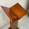 Meja Rekal Alquran Desain Minimalis Bahan Kayu Jati