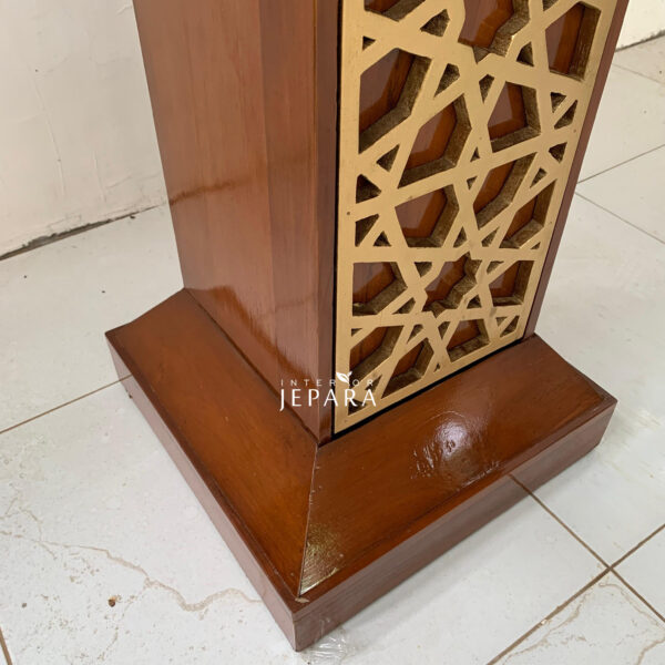 Meja Rekal Alquran Desain Minimalis Bahan Kayu Jati