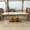 Set Meja Makan Luxury Modern Gold – Elegance Dining Table & Chairs Jepara
