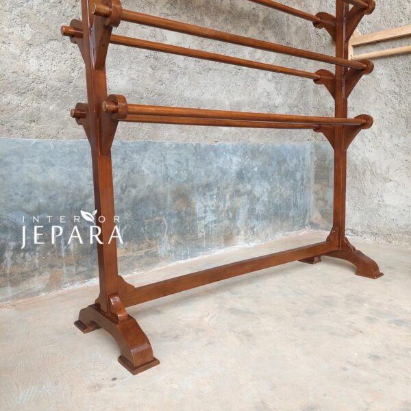 Gawangan Gantungan Kain Batik Kayu Jati