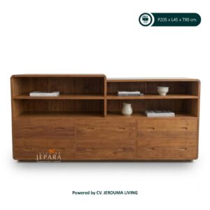 Meja Equipment Kantor Bahan Kayu Jati