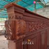 Dipan Kayu Jati Napoleon Kombinasi Ukiran Kolonial
