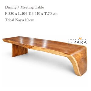 Meeting Table, Meja Makan, Meja Kantor Original Kayu Trembesi Suar