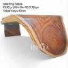 Meeting Table, Meja Makan, Meja Kantor Original Kayu Trembesi Suar