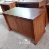 Meja Kantor Minimalis Bahan Kayu Jati