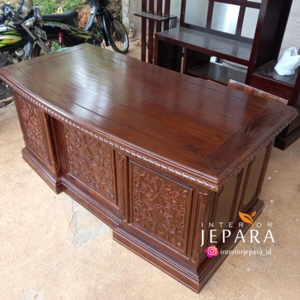 Meja Direktur Eksekutif Bahan kayu Jati