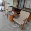 Kursi Teras Rangka Kayu Jati Mix Bahan Lum Tali Halus