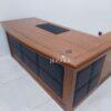 Meja Direksi Kayu Jati Mix Syntethic Leather