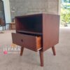 Bedside Table Mungil Retro Kayu Jati 1 Laci