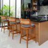 Inje Kursi Bar Kayu Jati Mix Rotan