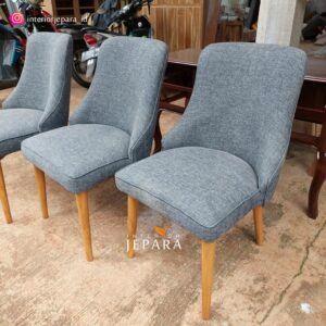 Kursi Makan Modern Minimalis Rangka Kayu Jati